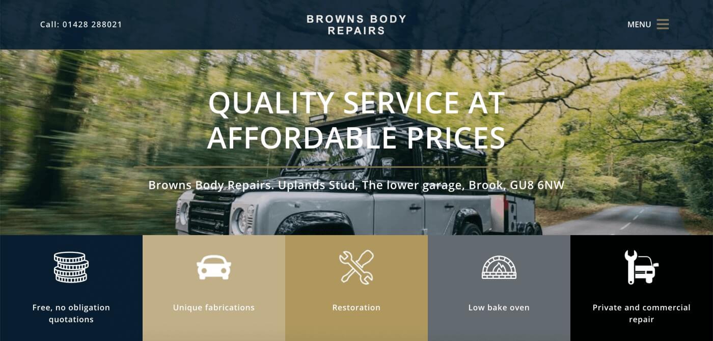 Browns Body Repairs | The Website Space