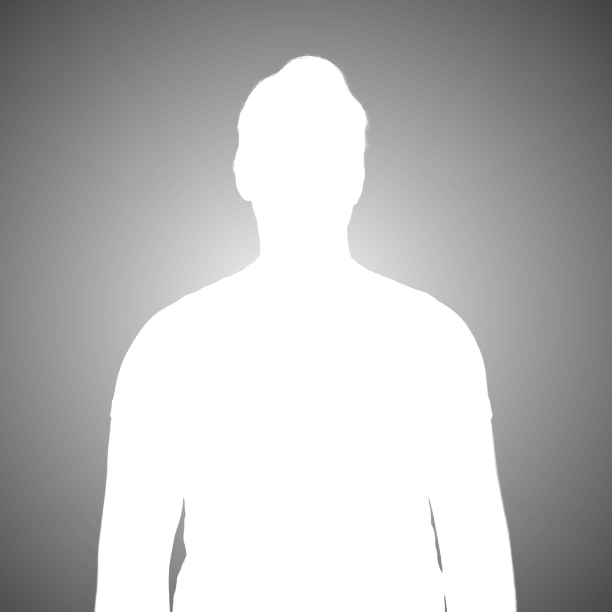 Outline of Man on Grey Background